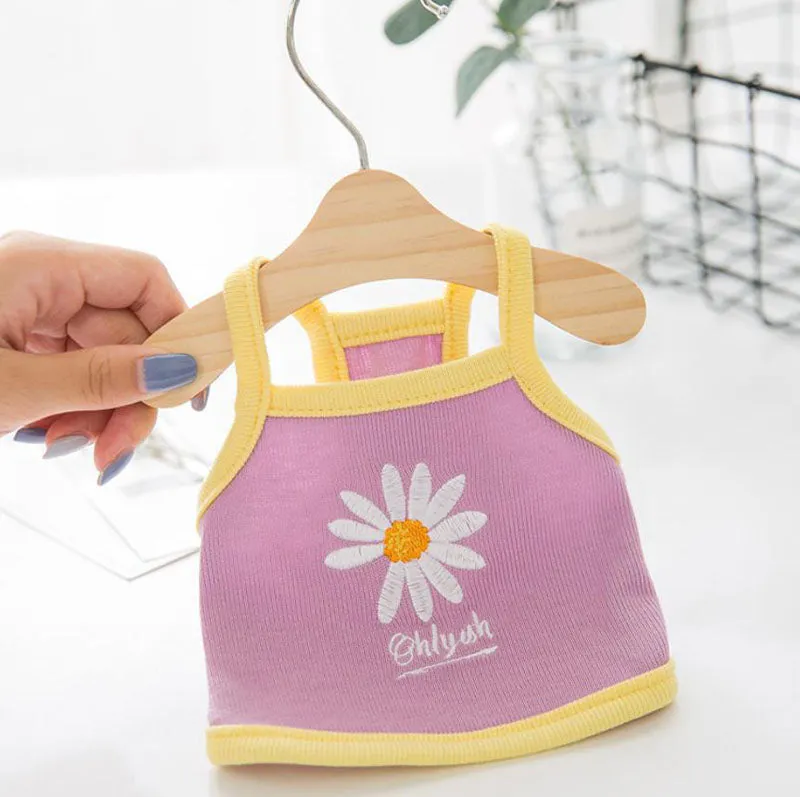 Summer cool pet clothes short small sling dog clothes
