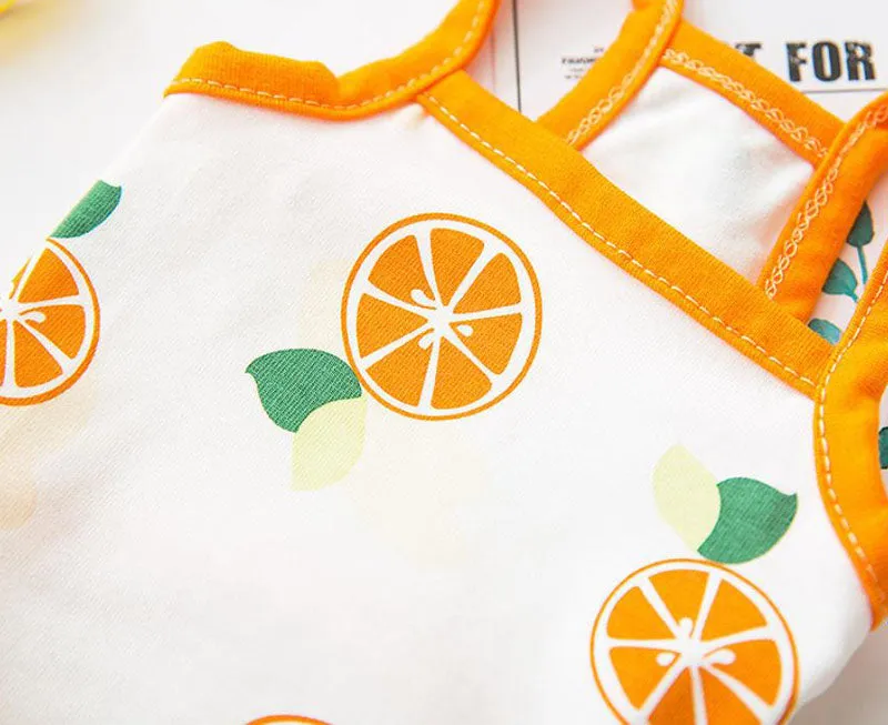 Summer cool pet clothes short small sling dog clothes