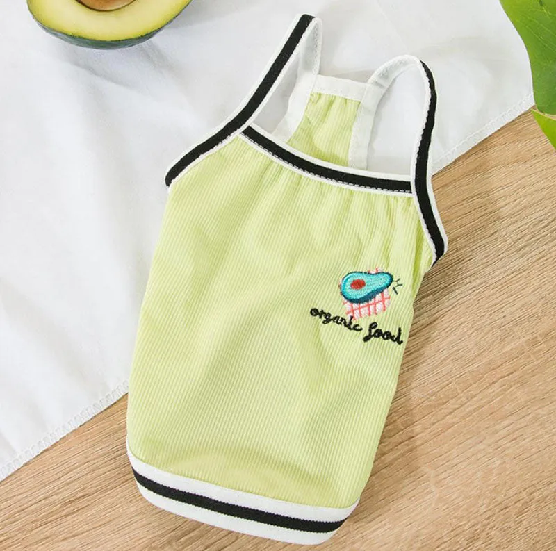 Summer cool pet clothes short small sling dog clothes