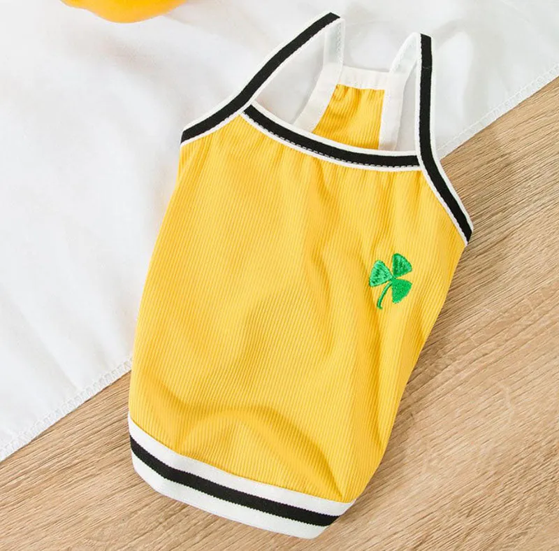 Summer cool pet clothes short small sling dog clothes