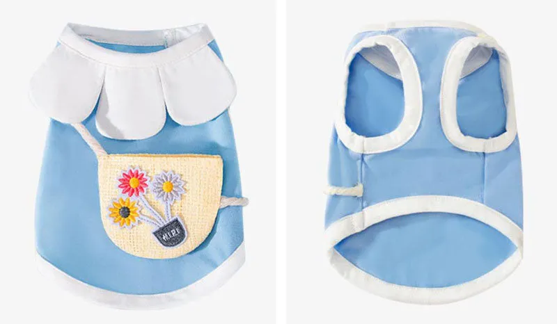 Summer cool pet clothes short small sling dog clothes