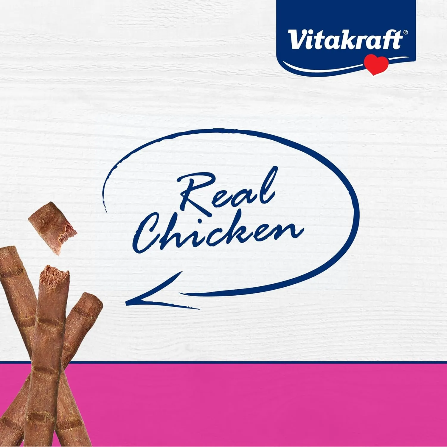 Vitakraft PurrSticks Meaty Cat Sticks - Chicken - Segmented and Breakable Meatstick - Deliciously Tender