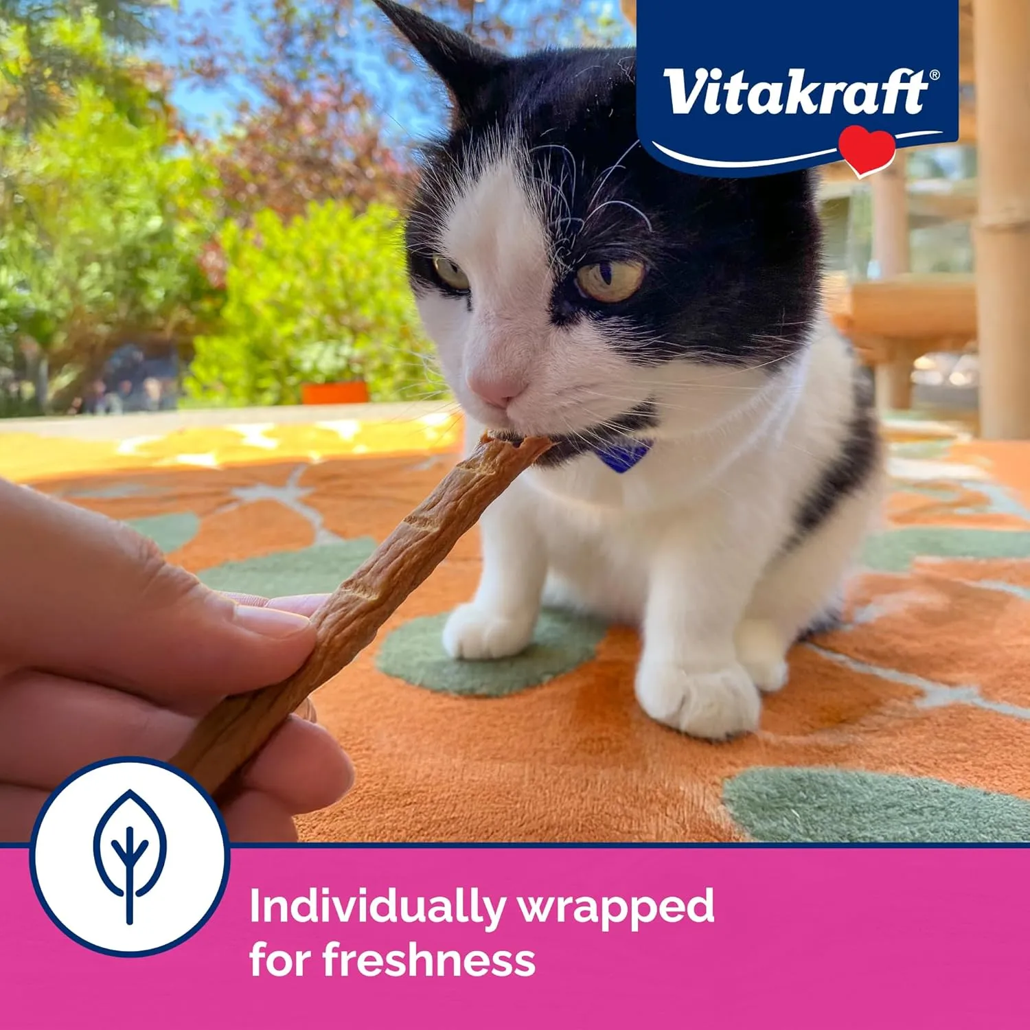 Vitakraft PurrSticks Meaty Cat Sticks - Chicken - Segmented and Breakable Meatstick - Deliciously Tender
