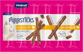 Vitakraft PurrSticks Meaty Cat Sticks - Chicken - Segmented and Breakable Meatstick - Deliciously Tender