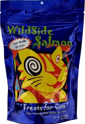 WildSide Salmon Cat Treats - 3 oz