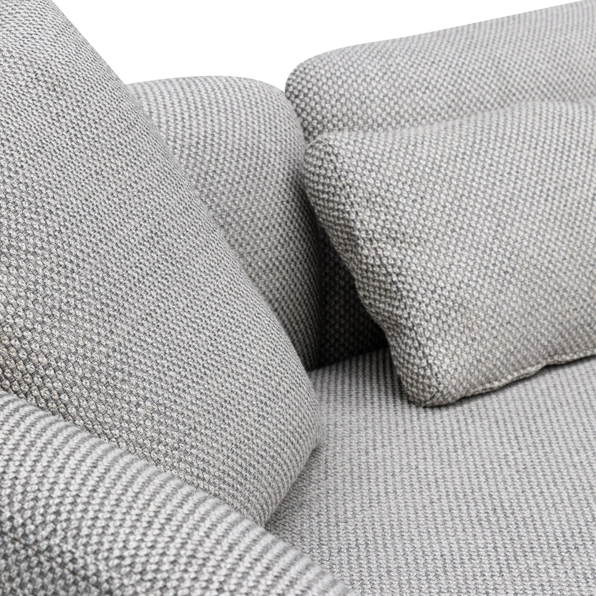 Willian 3 Seater Fabric Sofa - Passive Grey