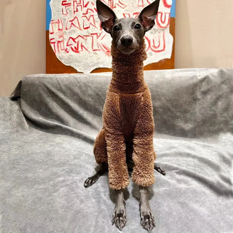 Winter Dog Clothes Onesies For Dogs Soft Puppy Clothes High Neck Warm Italian Greyhound Clothes Whippet/Mexican Hairless/Maltese